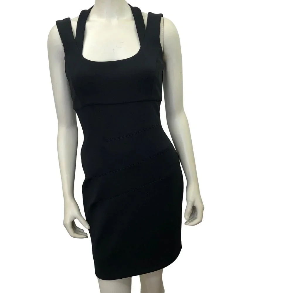 GUESS BLACK‎ SCUBA SHEATH MINI DRESS SIZE 6